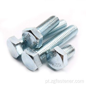 8.8 Grade azul branco zinco externo Bolt Bolt DIN933